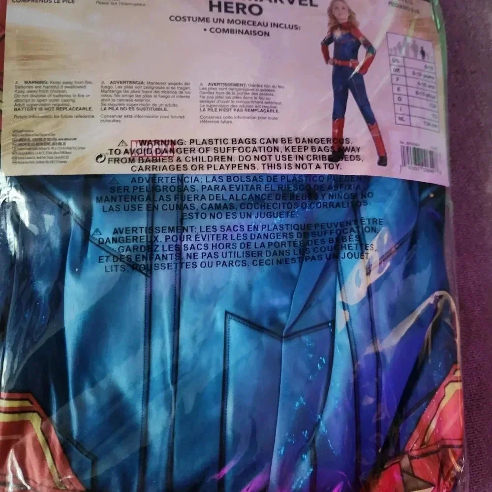 Captain Marvel costume‎ new in packaging